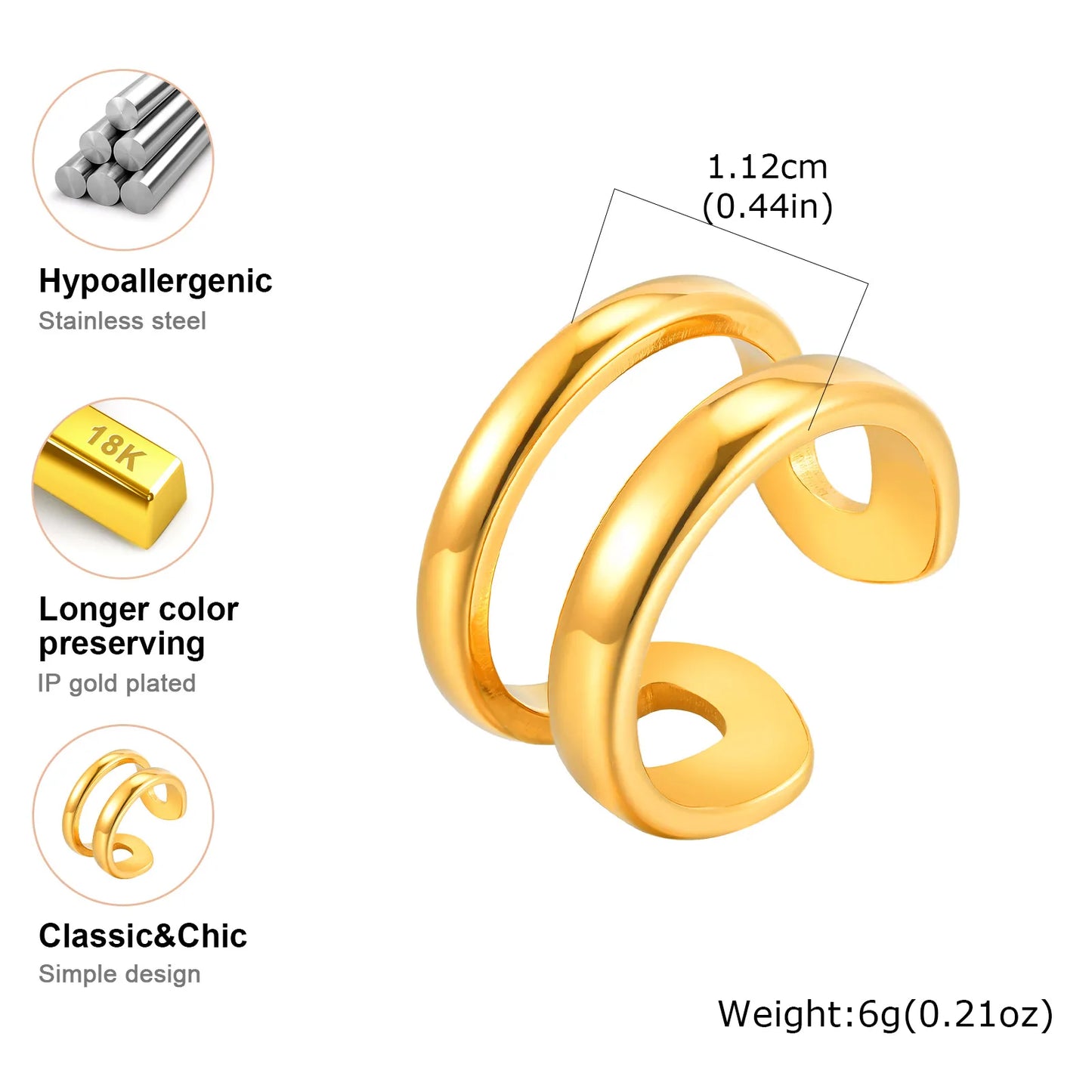 Eterna Double Band Ring