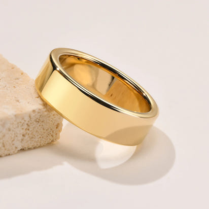 Classic Tungsten Gold Wedding Band