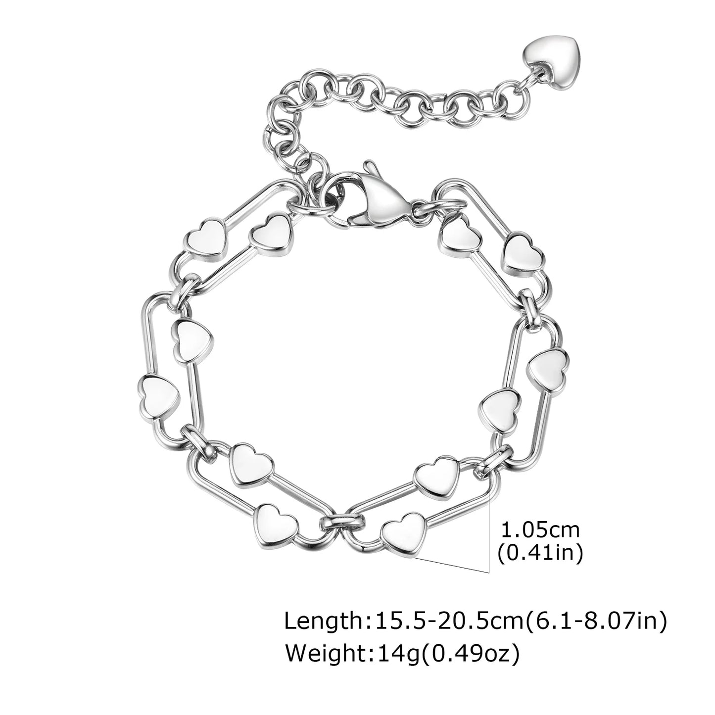 Cœur Élégant Bracelet