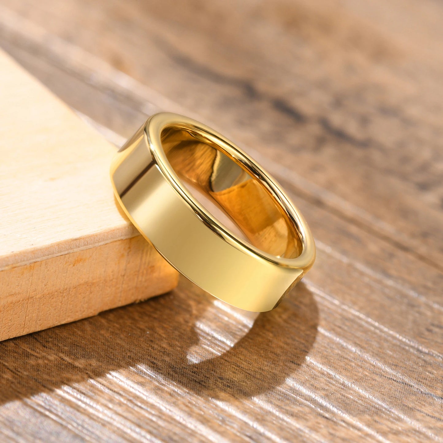 Classic Tungsten Gold Wedding Band