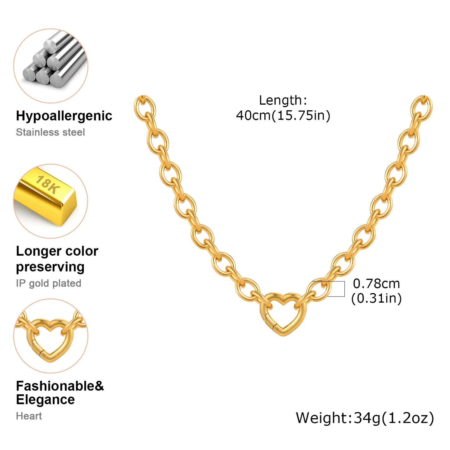Cœur Doré Necklace