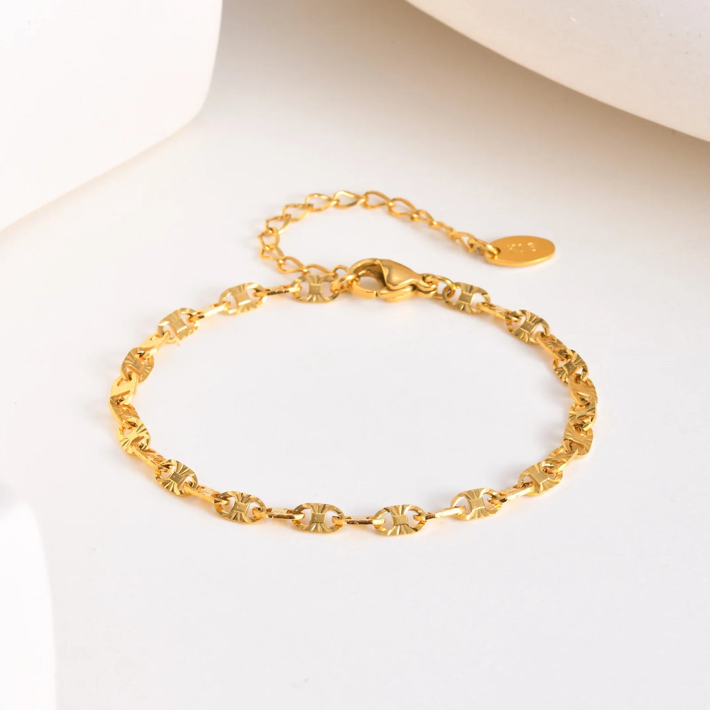 Gold Mini Link Bracelet