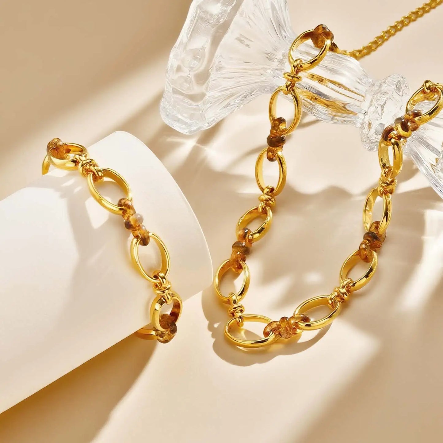 Chaîne Élégance Marbrée Set