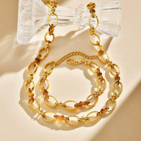 Chaîne Élégance Marbrée Set