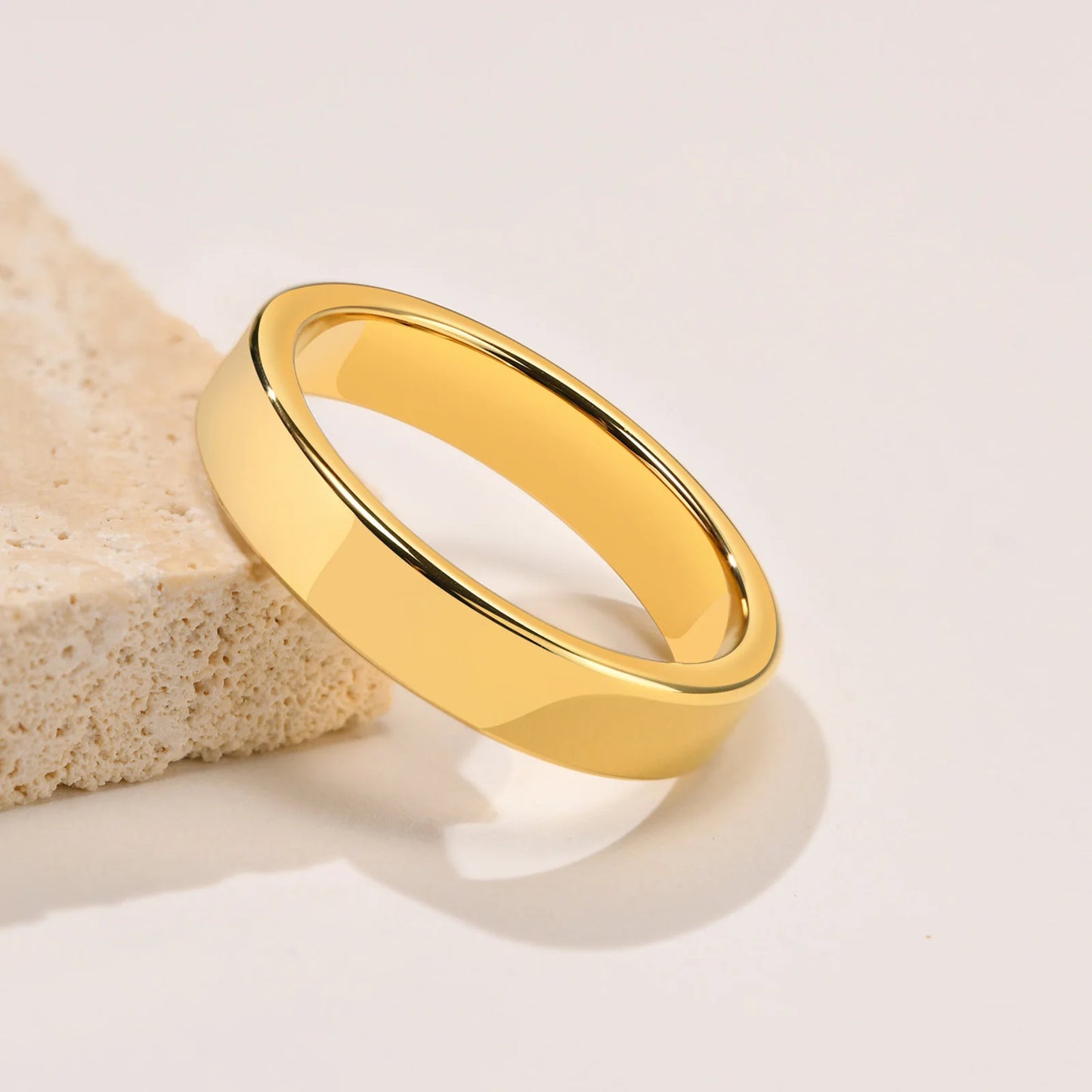 Classic Tungsten Gold Wedding Band