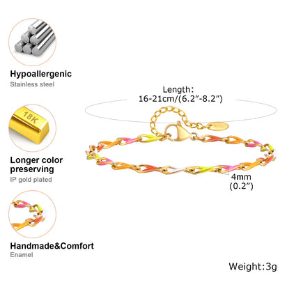 Chroma Twist Link Bracelet