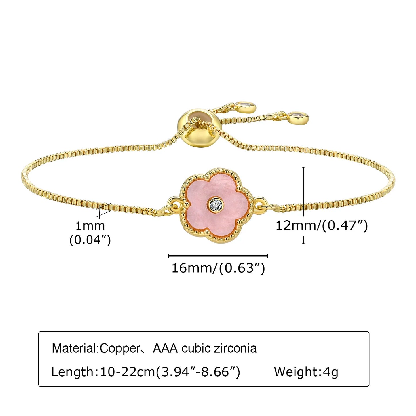 Fleur Élégante Bracelet