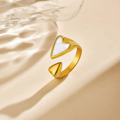 Luxe Heart Charm Ring
