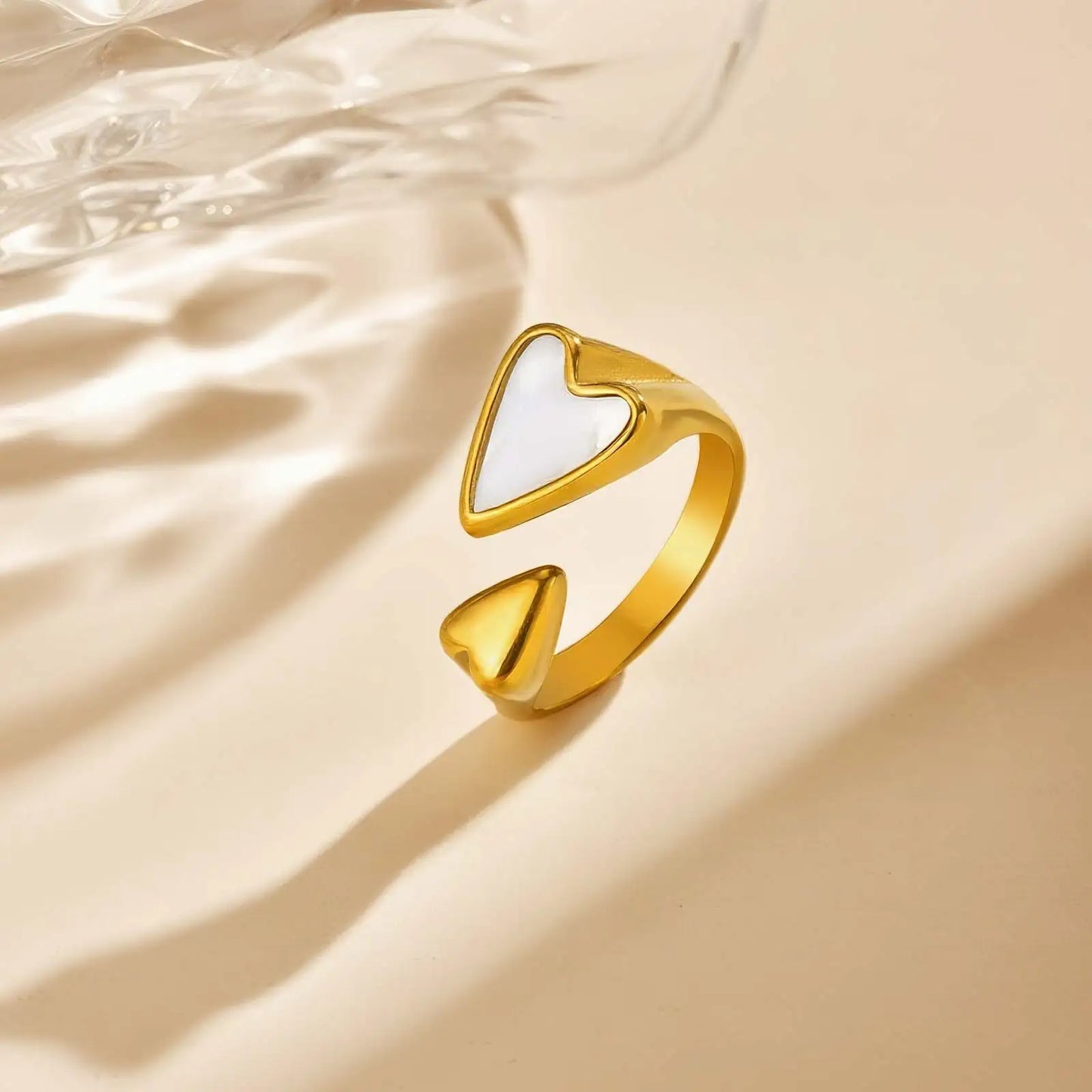 Luxe Heart Charm Ring