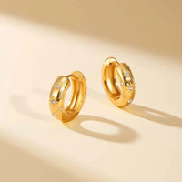 Étoile Dorée Hoop Earrings