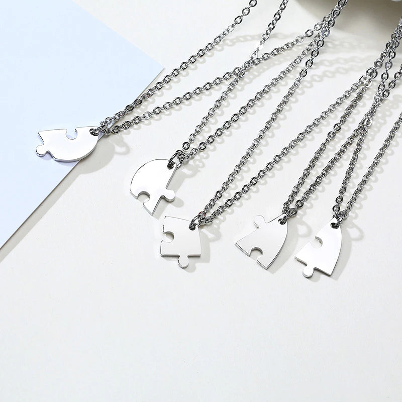 5-Piece Interlocking Heart  Necklaces