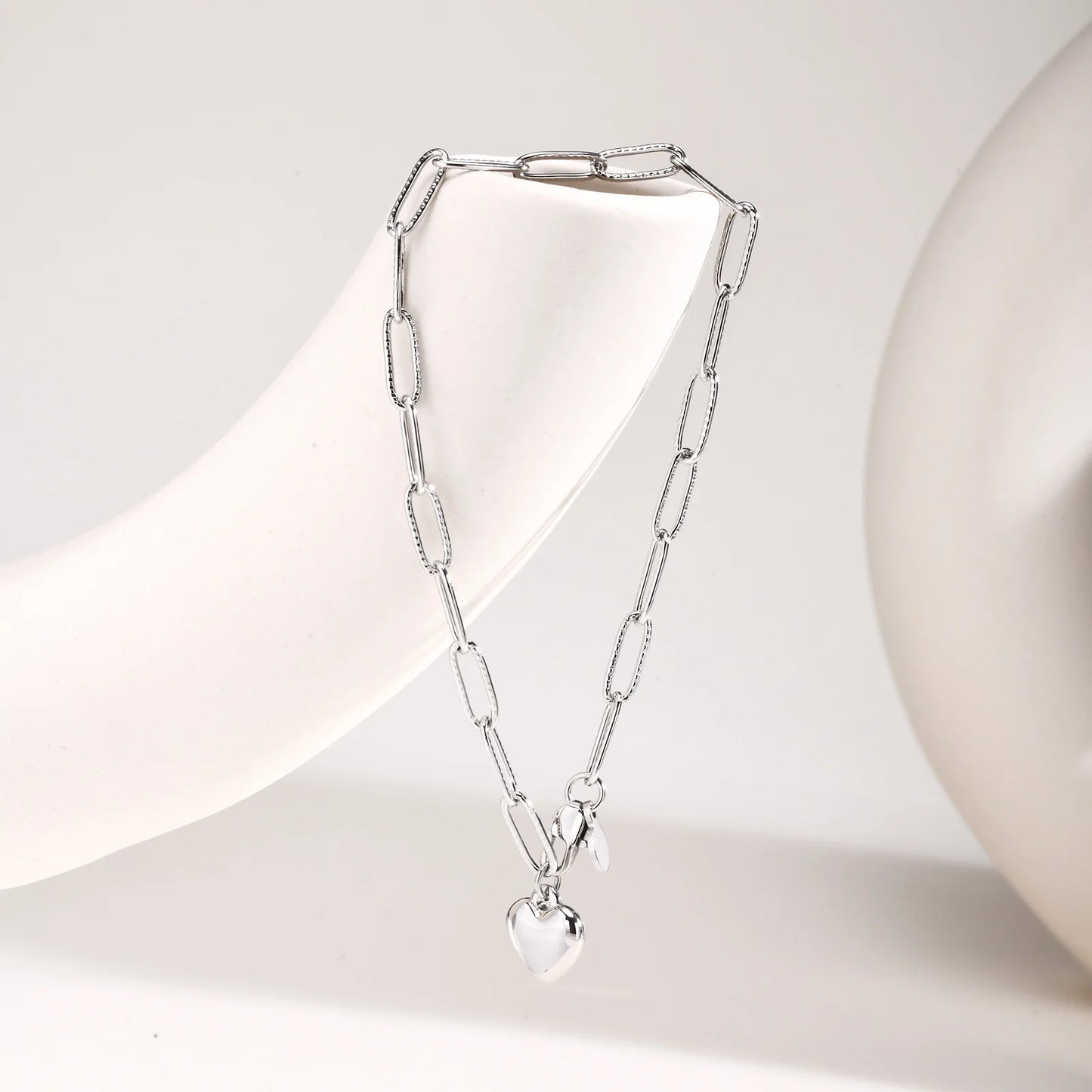 Heart Charm Chain Bracelet