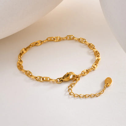Gold Mini Link Bracelet