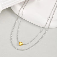 Coeur Élégant Layered Necklace