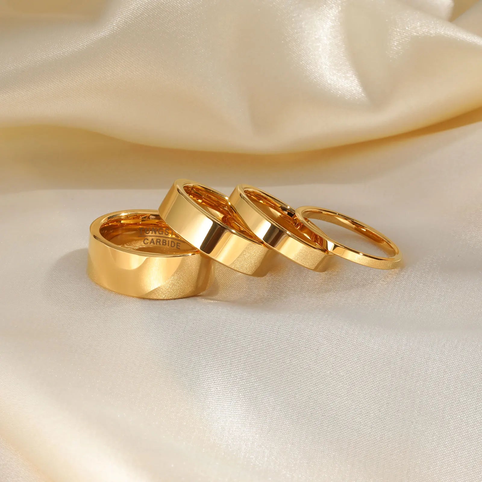 Classic Tungsten Gold Wedding Band