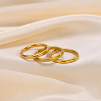3-Piece Slim Band Ring Set