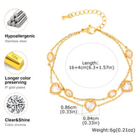 Émeraude & Cœur Luxe Bracelet