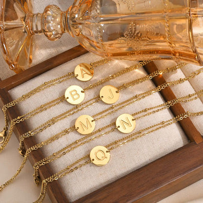 Double Layer Initial Bracelet