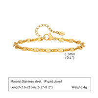 Gold Mini Link Bracelet