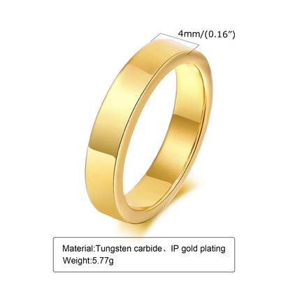 Classic Tungsten Gold Wedding Band