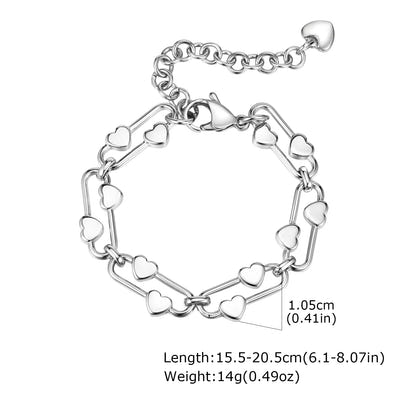 Cœur Élégant Bracelet