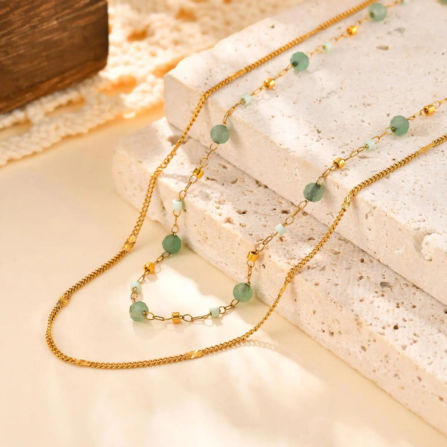 Émeraude Céleste Necklace