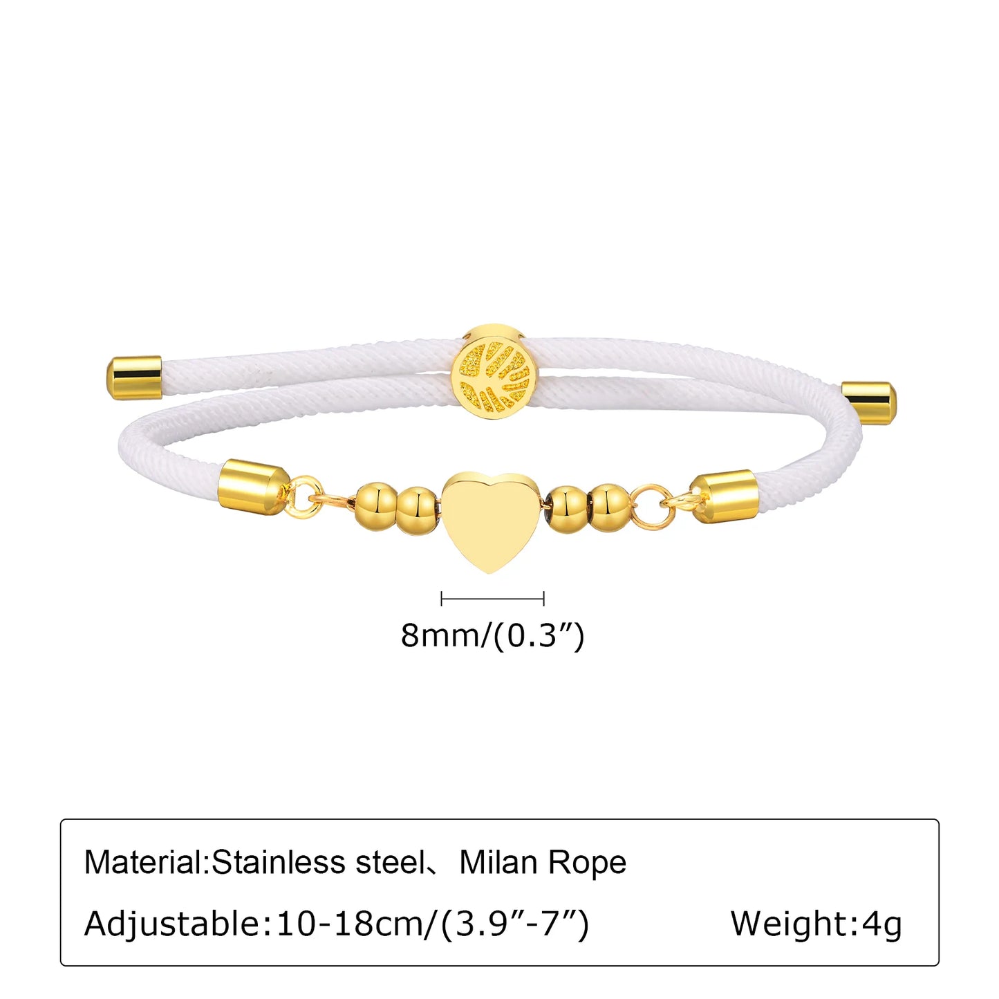 Golden Heart Milano Bracelet