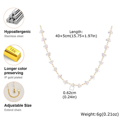 Éclat Lumière Crystal Necklace