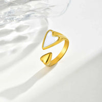 Luxe Heart Charm Ring