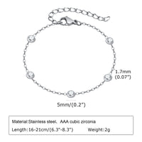 Éclat Minimal Zircon Bracelet