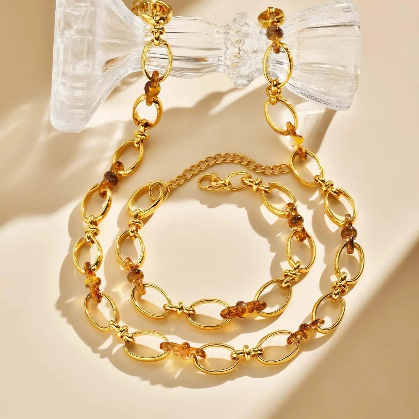 Chaîne Élégance Marbrée Set