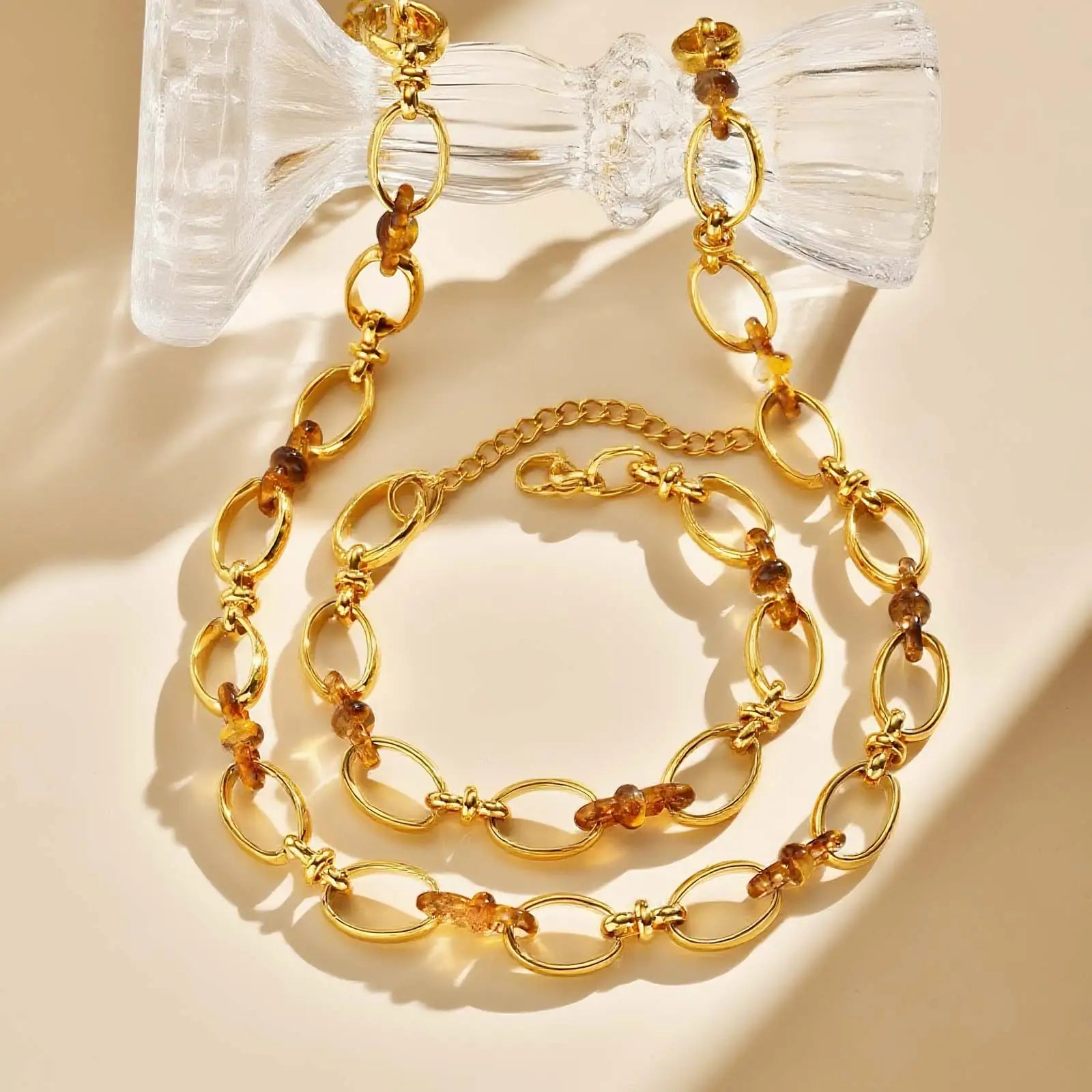 Chaîne Élégance Marbrée Set