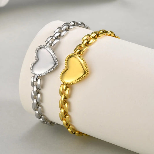 Amour Heart Link Bracelet