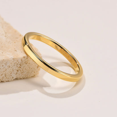 Classic Tungsten Gold Wedding Band