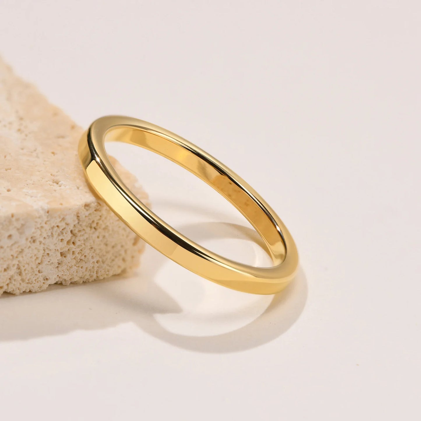Classic Tungsten Gold Wedding Band
