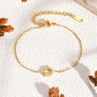 Sunray Zircon Charm Bracelet