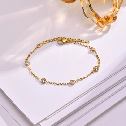 Éclat Minimal Zircon Bracelet